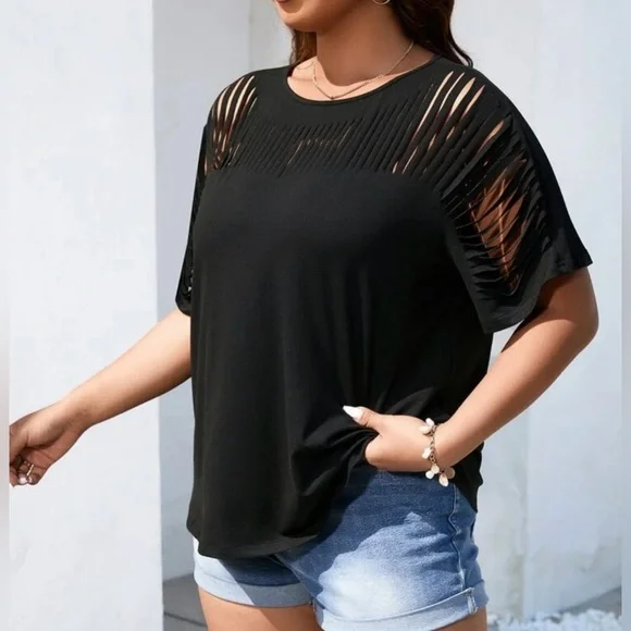 Ladder Ripped Tee - Picture 3 of 6